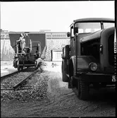 Statens Järnvägar SJ Mb, malmvagn. Teckniska Musset på Gärdet i Stockholm.