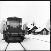 Statens Järnvägar, SJ T43 228 vid Fågelsjö station.