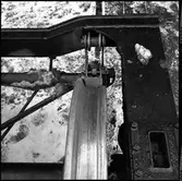 Deformerade hjul vagnboggi detalj