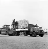 Container hantering i Göteborgs hamn.