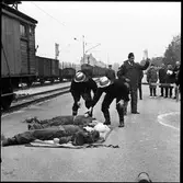 Civilförsvarsövning. Länstävlan för industribrandkårer och borgarbrandkårer