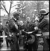 Civilförsvarsövning. Länstävlan för industribrandkårer och borgarbrandkårer