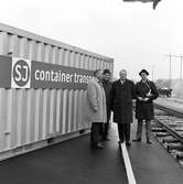 Containerterminal. Generaldirektör Erik Upmark