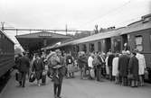 Gävle centralstation. Nordpilen. Centralstation - Narvik