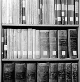 Gamla böcker. Centralarkivet i Tomteboda