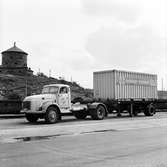 Göteborg Norra, containerterminal. Skansen lejonet