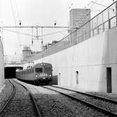 Statens Järnvägar SJ X1 3089 motorvagnståg  i genom tunnel