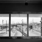 Färjeläget,Trelleborg. Byggbilder från nya färjeläget, piren och bangård.