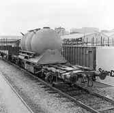 Statens Järnvägar, SJ Lgjs 2074. Containervagn Solnaterminalen.