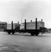 Statens Järnvägar, SJ Kbps. Trä- och massavedslastade vagnar Gävle-Korsnäs-Marma, Skutskär.