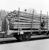 Statens Järnvägar, SJ Lp. Trä- och massavedslastade vagnar Gävle-Korsnäs-Marma, Skutskär.