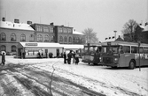 Bankgatan, Statens Järnvägar, SJ busstrafik, busstation i Lund.