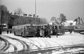 Bankgatan, Statens Järnvägar, SJ busstrafik, busstation i Lund.