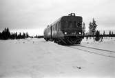 FS ALn 668 1919 Italiensk motorvagn. Provar på Inlandsbanan. Östersund - Sveg.