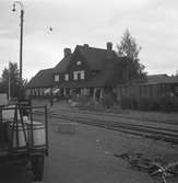 Strömsunds järnvägsstation. Sträckan Östersund - Vilhelmina.