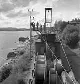 Montagetåg vid installation av kontaktledning. Sträckan Ånge-Sundsvall.