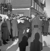 Kronprins Gustaf Adolf vid Boden central i samband med invigning av eldriften på sträckan Långsele-Boden