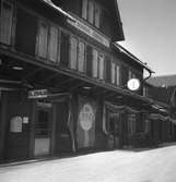 Centralstationen i Boden fotograferad i samband med invigningen av eldrift på sträckan Långsele-Boden