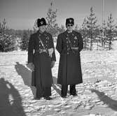 Statens Järnvägar, SJ poliser fotograferade i samband med invigningen av eldrift på sträckan Långsele-Boden