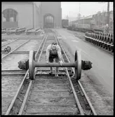 Flyttning av vagnshjul.