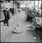 Tågfärjan S/S Konung Gustav V, promenaddäck.