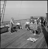 Tågfärjan S/S Konung Gustav V, soldäck.