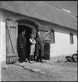 Alf Larsson som Nils Holgersson för Statens Järnvägar, SJ.