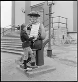 Alf Larssons som Nils Holgersson besöker 