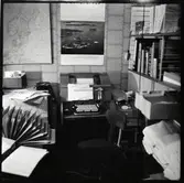 Interiörbild, SJ resebyrå i Berlin. Statens Järnvägar.