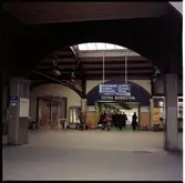 Resande vid Göteborg centralstation.