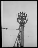 Detalj, kontaktledningsstolpe.