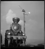 Ånglok Statens Järnvägar, SJ K 1526. Observera skorstenen som är gjord för vedeldning.