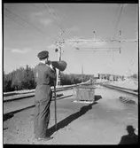 Kommunikation på en rangerbangård.