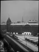 Norra Bantorget med Vinterpalatset. I bakgrunden syns tornet på Klara kyrka.