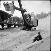 Gruslastning i Gårdnäs grusgrop.