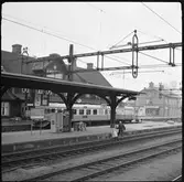 Renhållning på bangården i Vännäs.