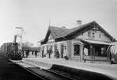 Landskrona - Engelholms Järnväg, LEJ, LEJ lok 487, slopad 1910, skrotad 1911. Ekeby station.