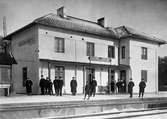 Skåne - Hallands Järnväg, SHJ, Skälderviken station.
Namnet Skälderviken används mellan 1885 - 1902.