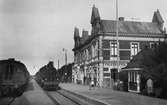 Mellersta Hallands Järnväg,  MHJ, SJ B 1150, Falkenberg station.