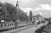 Kristianstad Central
C:a 1940, tidigast 1942.
BKB-tåg. [Blekinge Kustbanor]
Vagnar 13 + 42 + f. d. NSB trol. 27. [Norges Statsbaner]