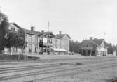 Bergslags Ludvika station och hotell.