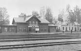 Stationshus och järnvägshotell i Borlänge.