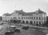 Gatusidan av Gävle centralstation.