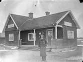 Stationsföreståndare Oscar Karlsson omkr. år 1909.