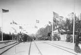 Invign. av linjen Skymnäs - Munkfors vid Munkfors station.