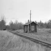 Byggnad vid Fårhult stationsormåde.