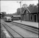 Halmstad-Bolmens Järnväg, HBJ motorvagn vid Ryaberg station.