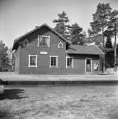 Tegnaby station. Trafikplats anlagd 1897, nedlagd 1965.