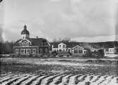 Åsheda station. Växjö Åseda Hultsfreds Järnväg, VÅHJ lok 2 