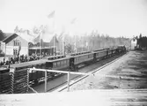 Dala - Hälsinglands Järnväg, DHdJ invigningståg vid Furudal station.